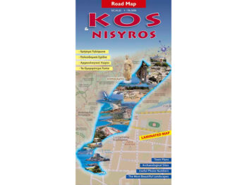 Landkaart wegenkaart Kos & Nisyros