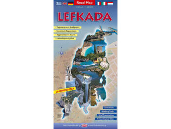 Landkaart wegenkaart Lefkas