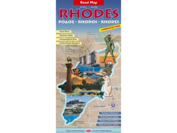 Landkaart wegenkaart Rhodos