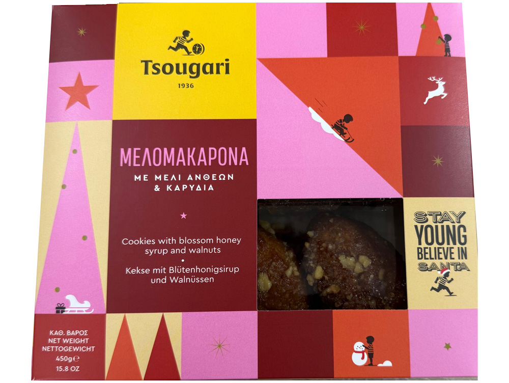 Melomakarona Griekse koekjes Tsougari