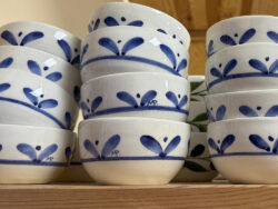 Handgemaakt keramiek Grieks blauw schaaltje