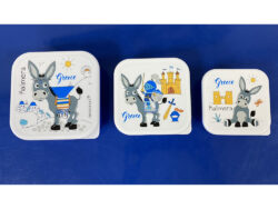 Griekse lunchbox set 3st. ezel kalimera