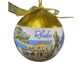 Griekse kerstbal Rhodos goud