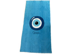 Griekse strandhanddoek mati blauw