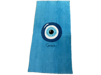 Griekse strandhanddoek mati blauw