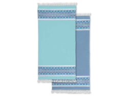 Griekse hamam handdoek pareo mati lichtblauw