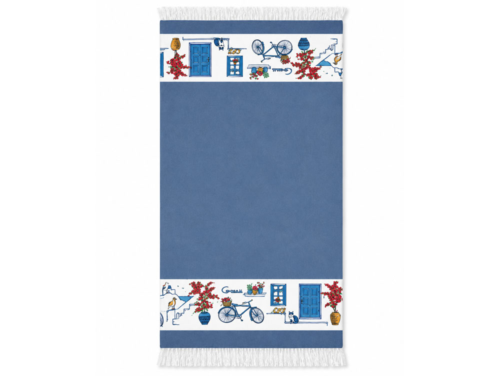 Hamam handdoek pareo Grieks tafereel donkerblauw