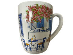 Griekse mok bougainville en katjes