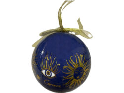 Griekse kerstbal Zon en mati blauw