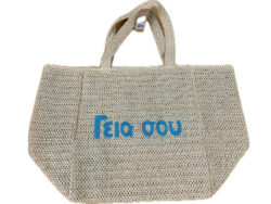 Grote tas gia sou Griekse blauwe letters