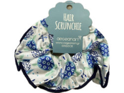Griekse scrunchie haarelastiek caretta wit