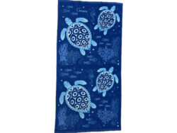 Griekse strandhanddoek caretta blauw